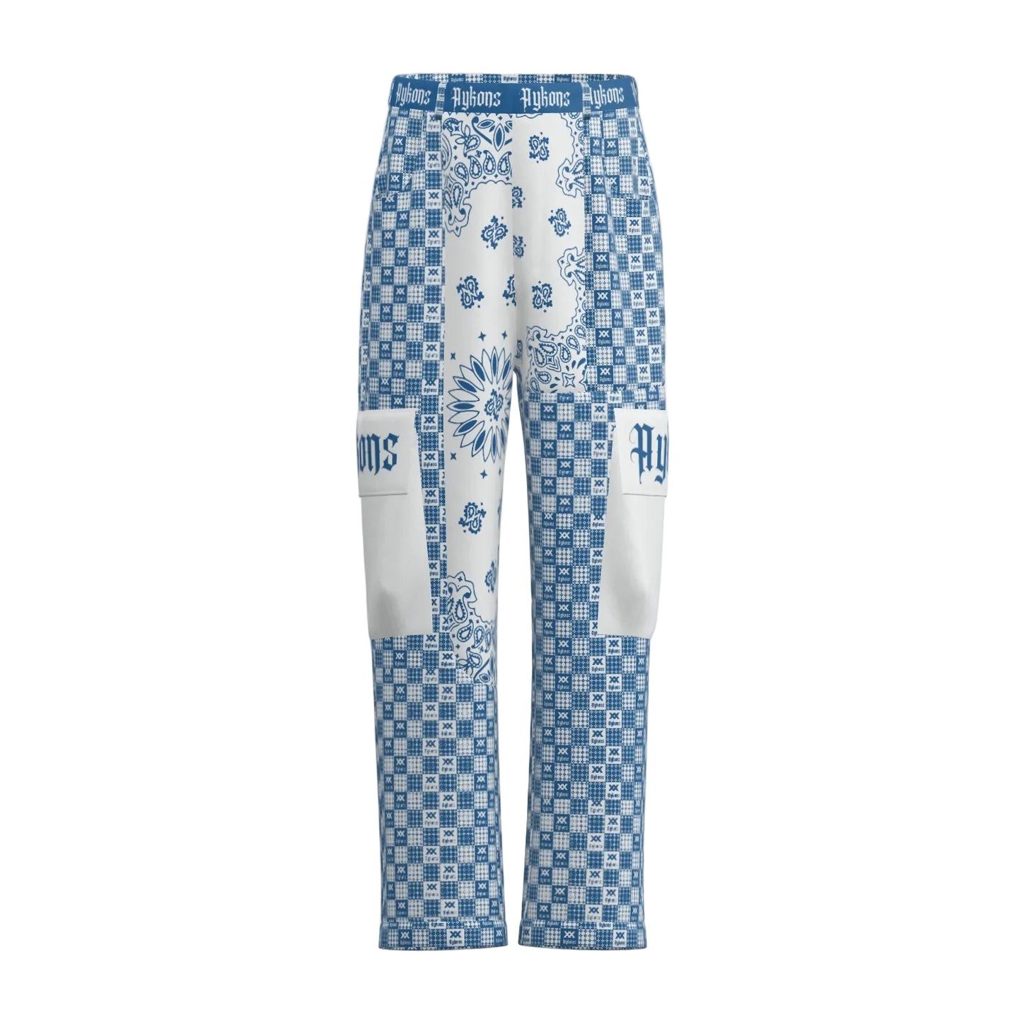 AYKONS [280] Cobalt Saint utility pants in cobalt blue - view 1