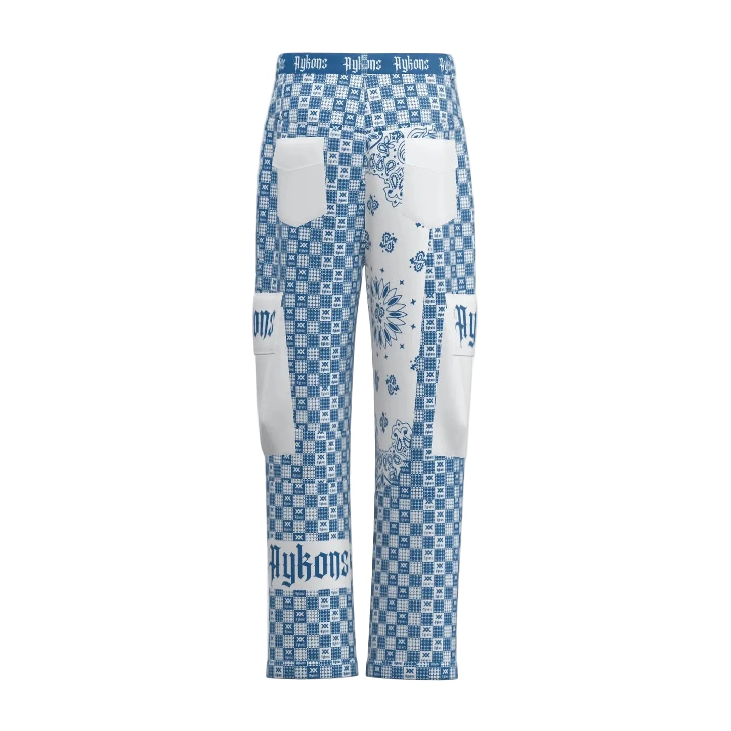 AYKONS [280] Cobalt Saint utility pants in cobalt blue - view 2