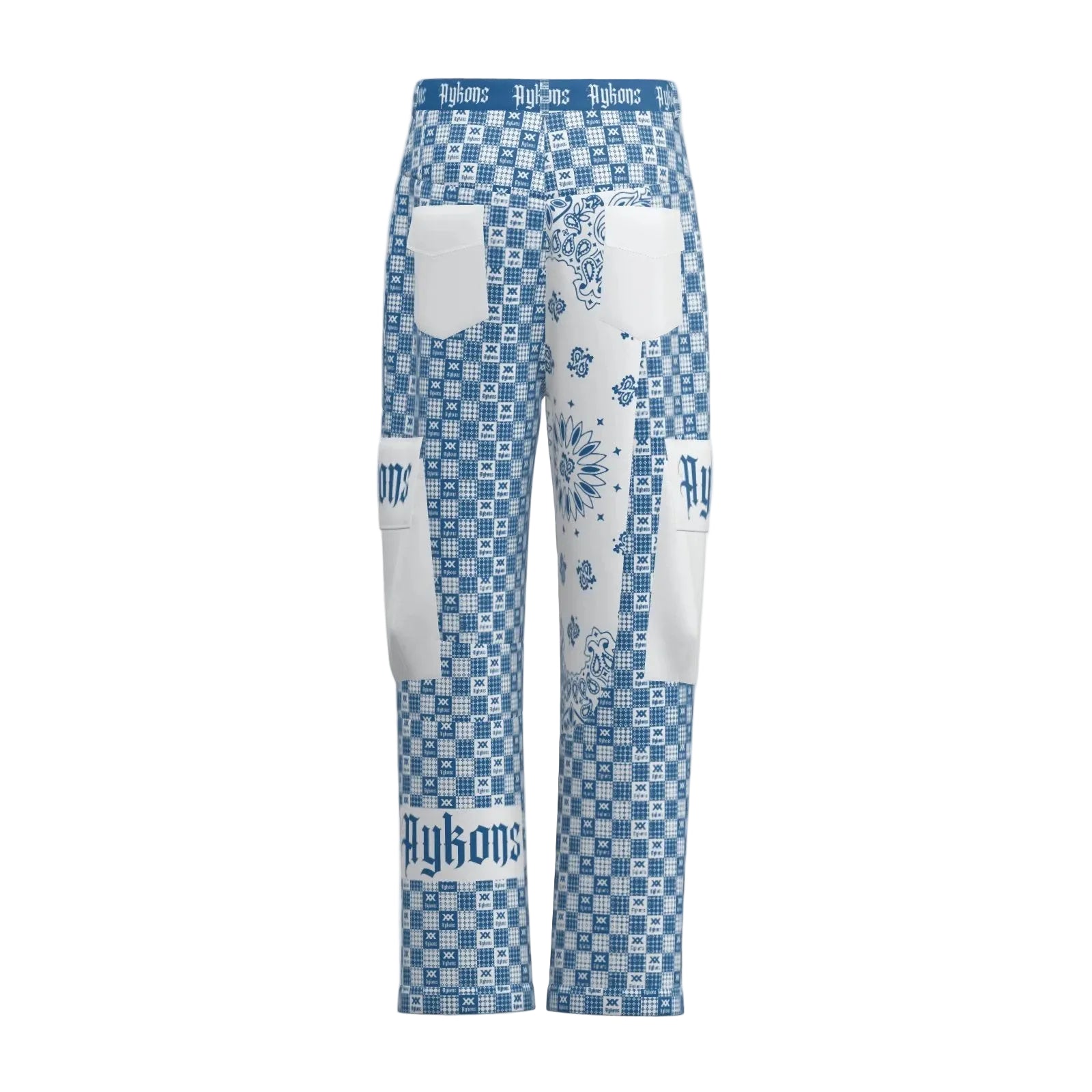 AYKONS [280] Cobalt Saint utility pants in cobalt blue - view 2