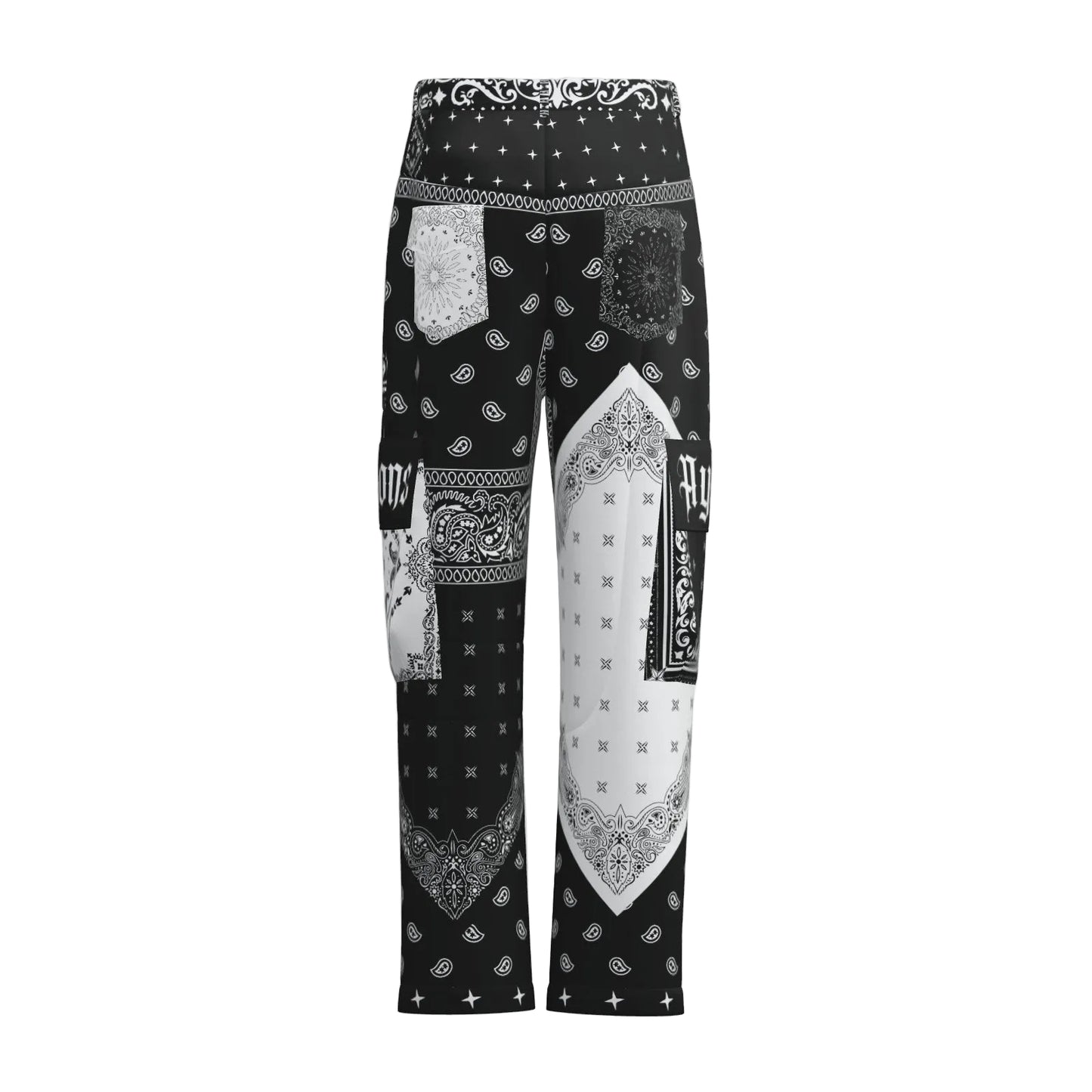 AYKONS [280] Bandana Rebel paisley print utility pants - view 2
