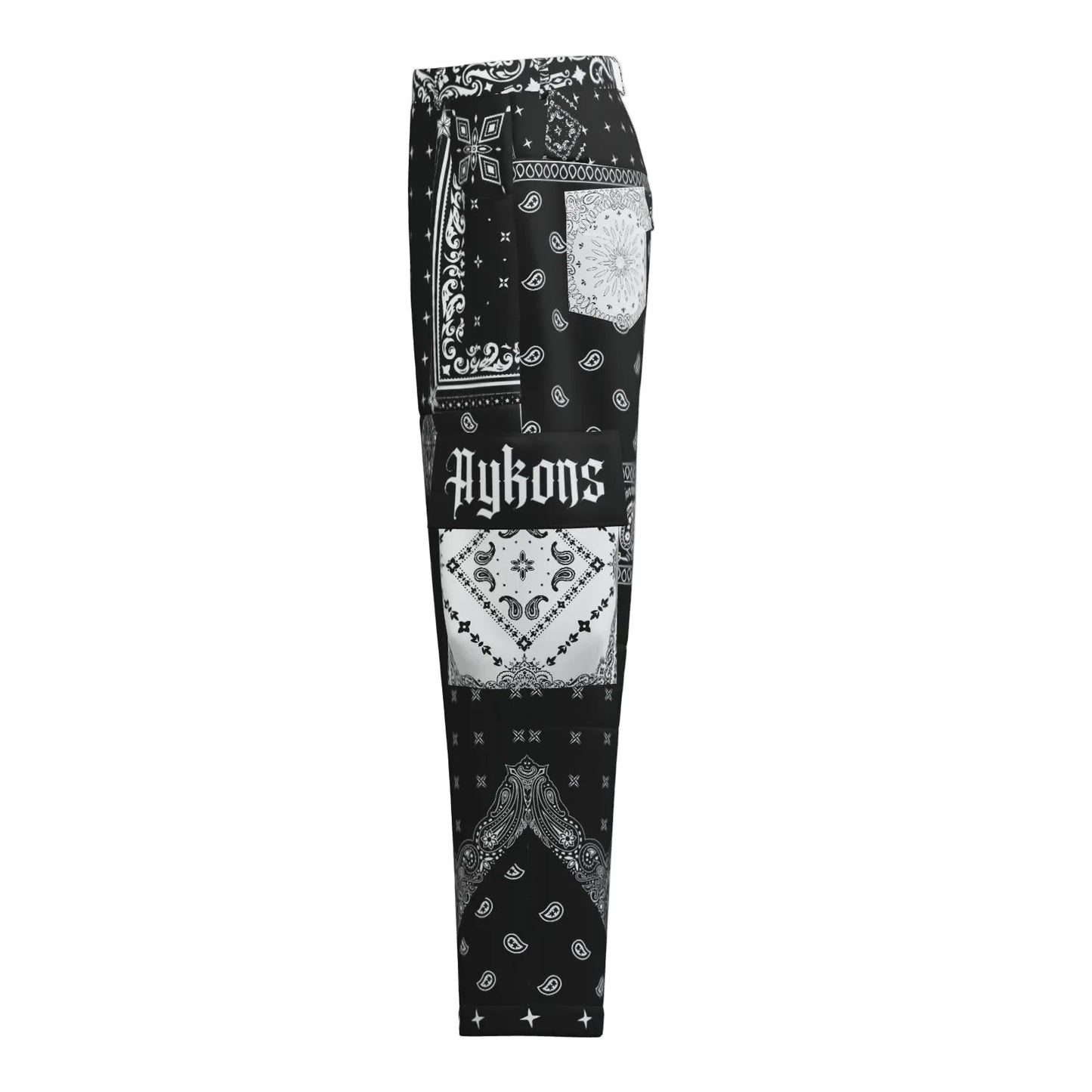 AYKONS [280] Bandana Rebel paisley print utility pants - view 3