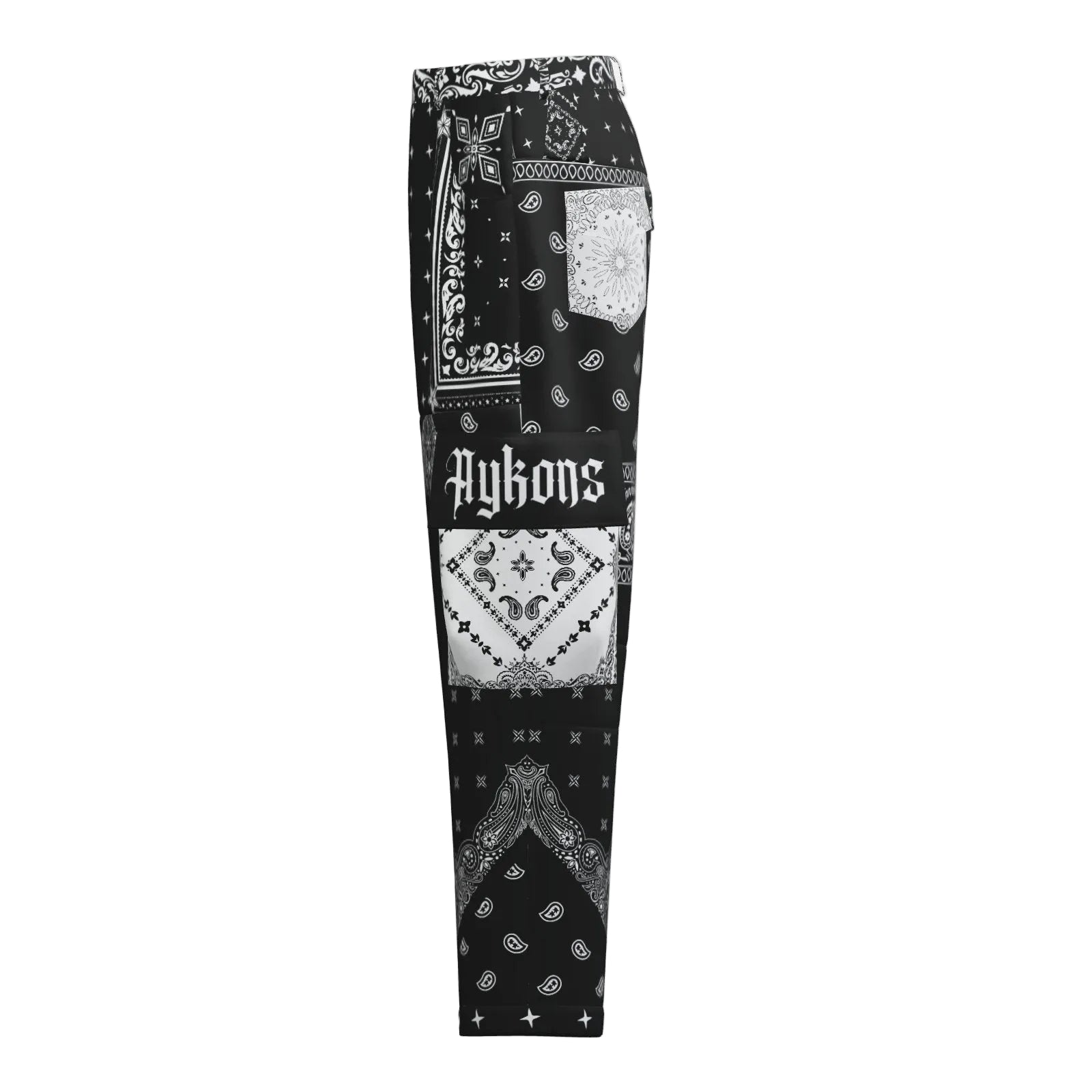 AYKONS [280] Bandana Rebel paisley print utility pants - view 3