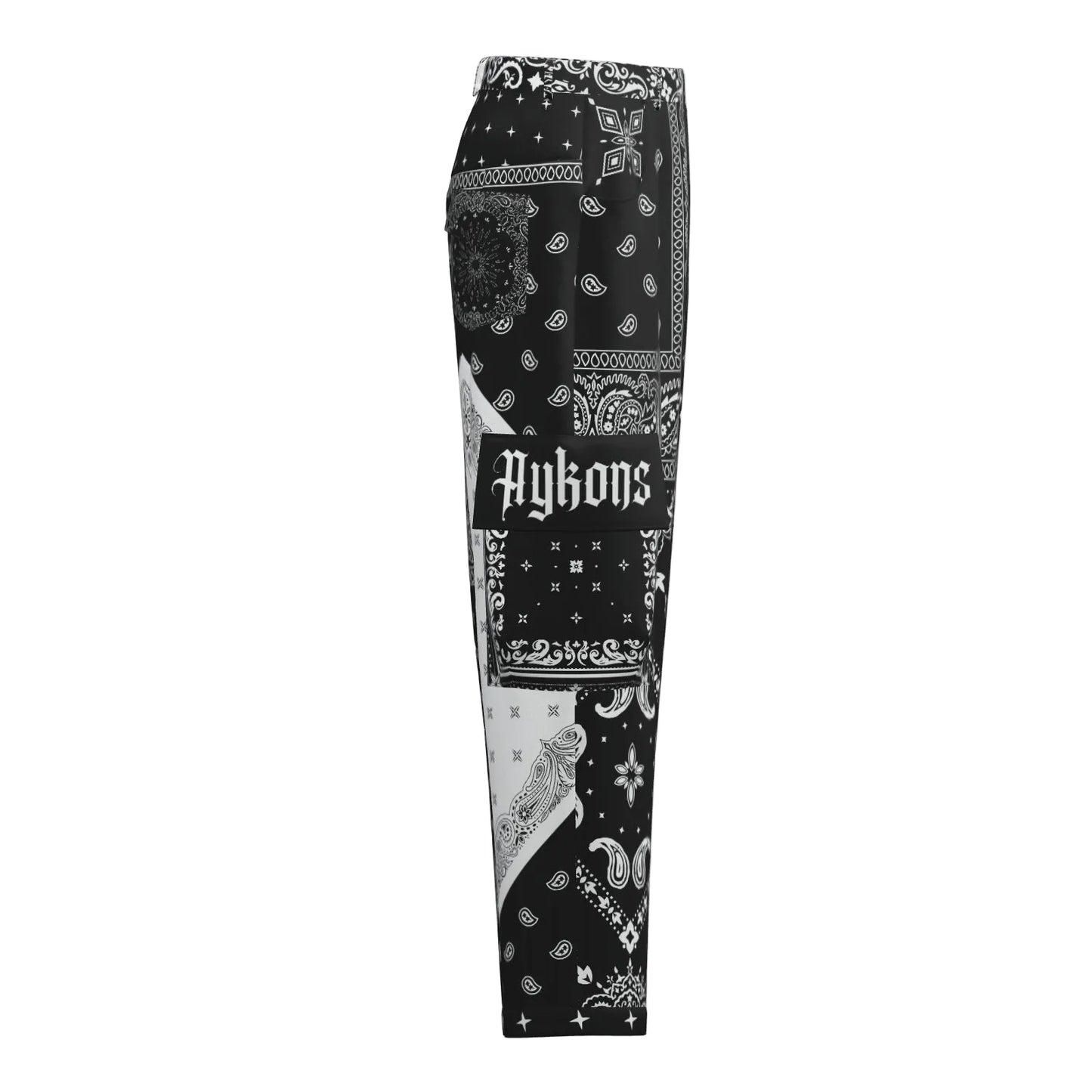AYKONS [280] Bandana Rebel paisley print utility pants - view 4