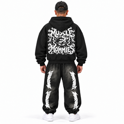 Muscle Mommies hoodie back model view