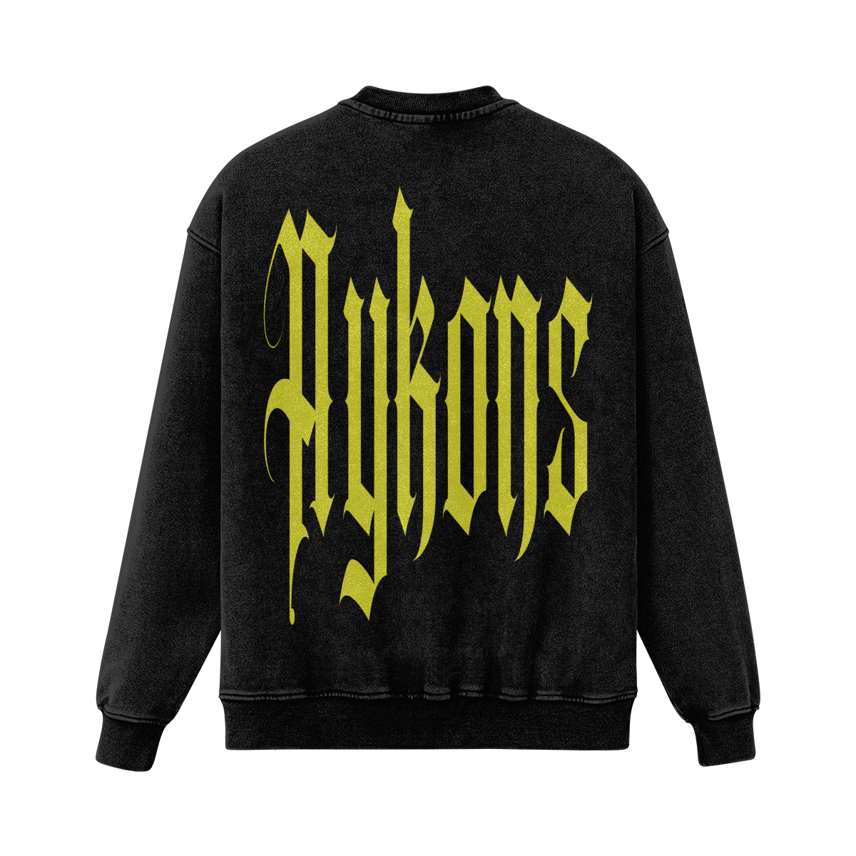 [440] Neon Statement - Super Heavyweight Oversized Faded Sweatshirt