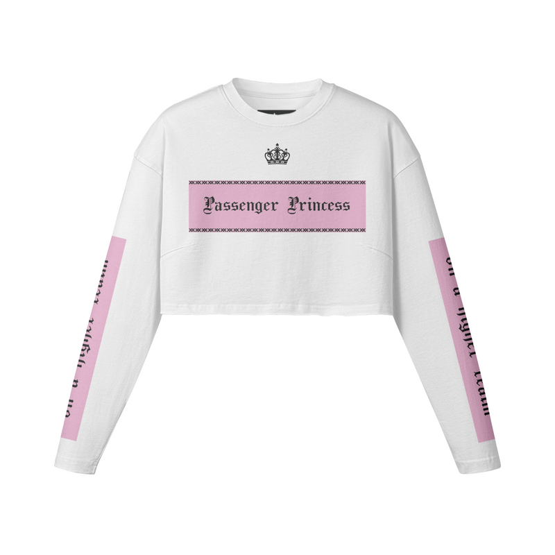 [260] Passenger Princess - Long Sleeve Crop Top