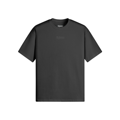 AYKONS [305] Ethereal Shadows oversized tee in black - Front Side