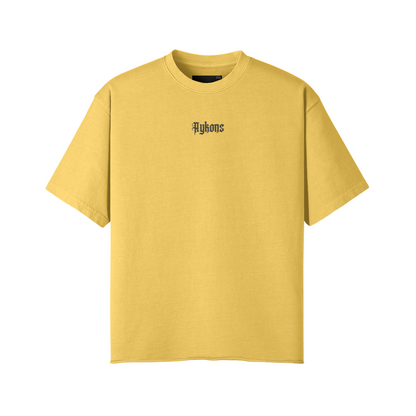 AYKONS [260] Baby Savage Tee raw-edge oversized tee - colorway 2 Front Side