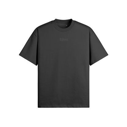 AYKONS [425] AYKONS STANDARD oversized tee in black - Front Side