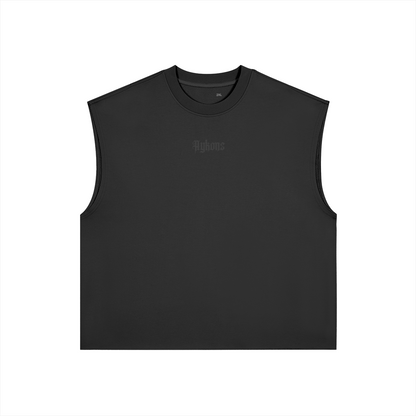 0-YIJ-AYKONS [380] EYE ABOVE in Black | Product mockup | Straight front