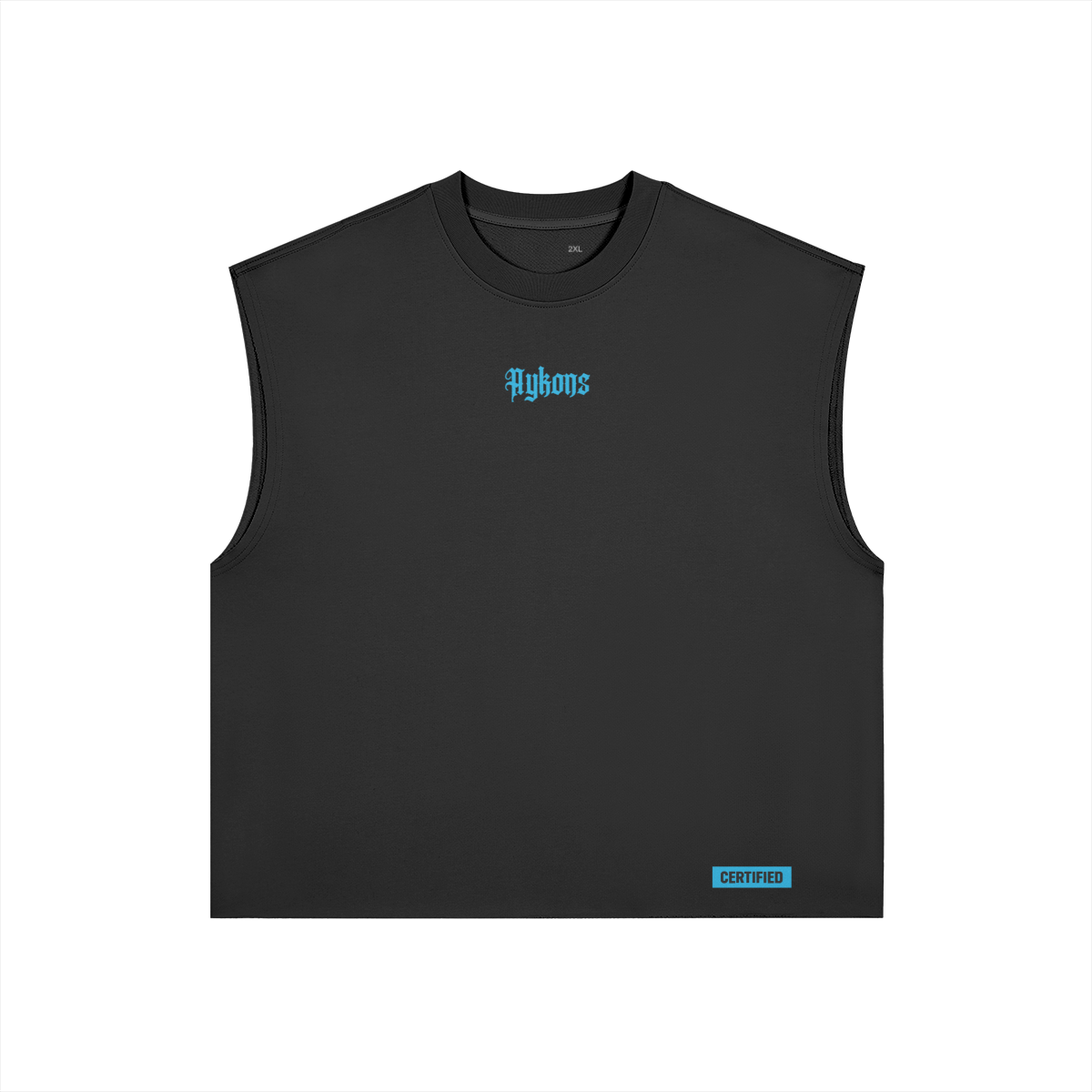 0-YIJ-AYKONS [380] Gods Play in Black | Product-only mockup | Straight front