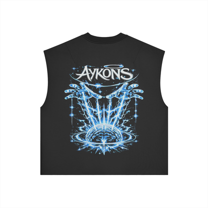 0-YIJ-AYKONS [380] Gods Play in Black | Product-only mockup | Straight back