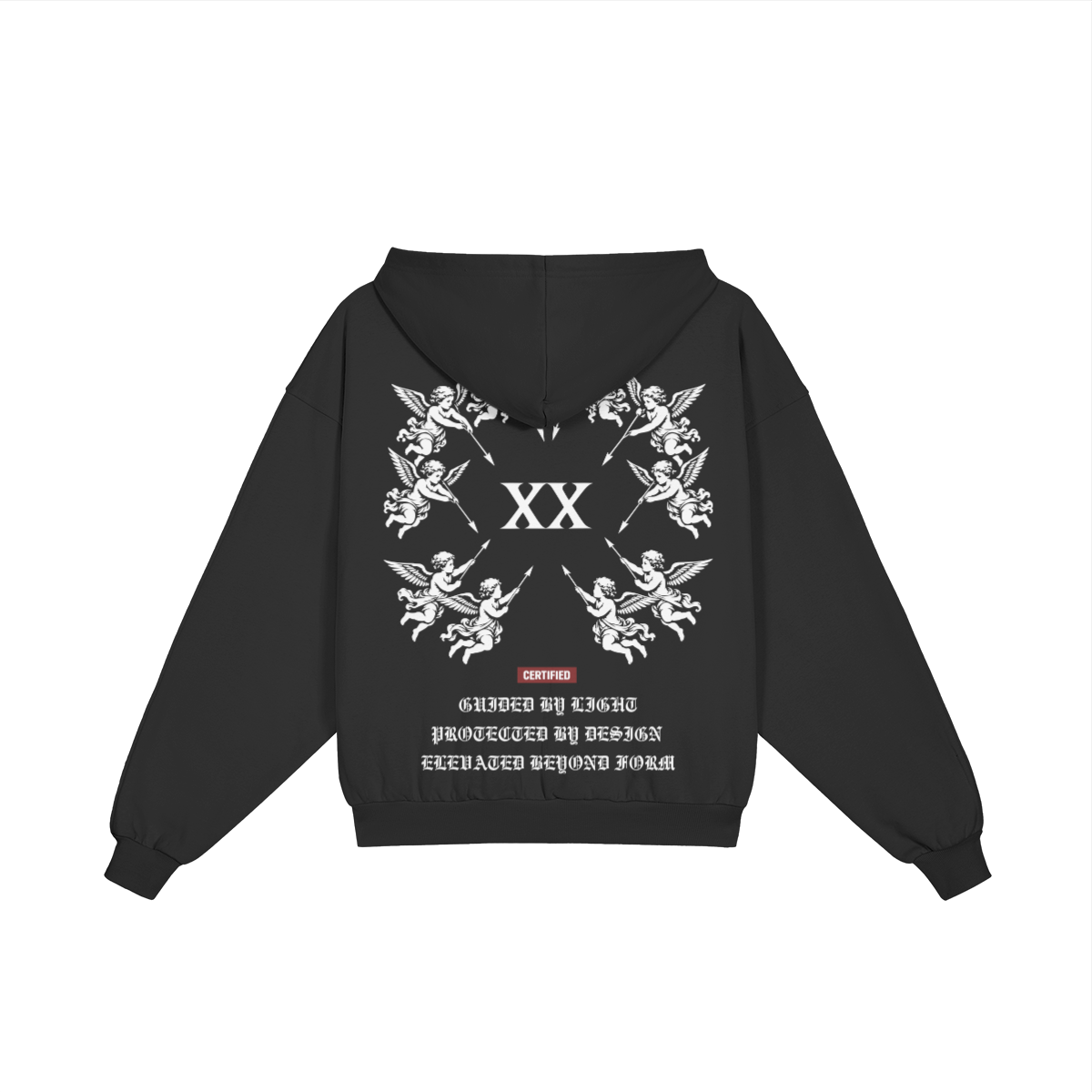 0-YIX-AYKONS [400] 10X10 in Black | Product mockup | Straight back
