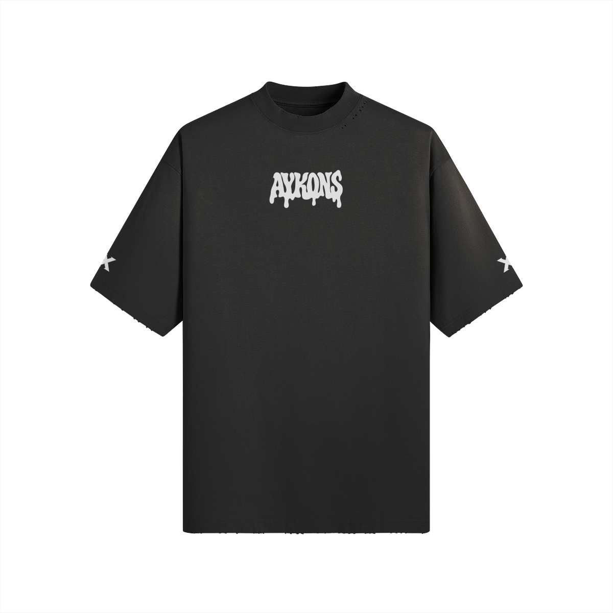 AYKONS PsySmile tee — product mockup front
